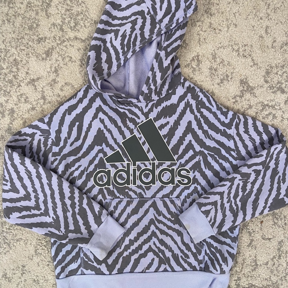 Adidas sweatshirt and pants girls size S (7/8)